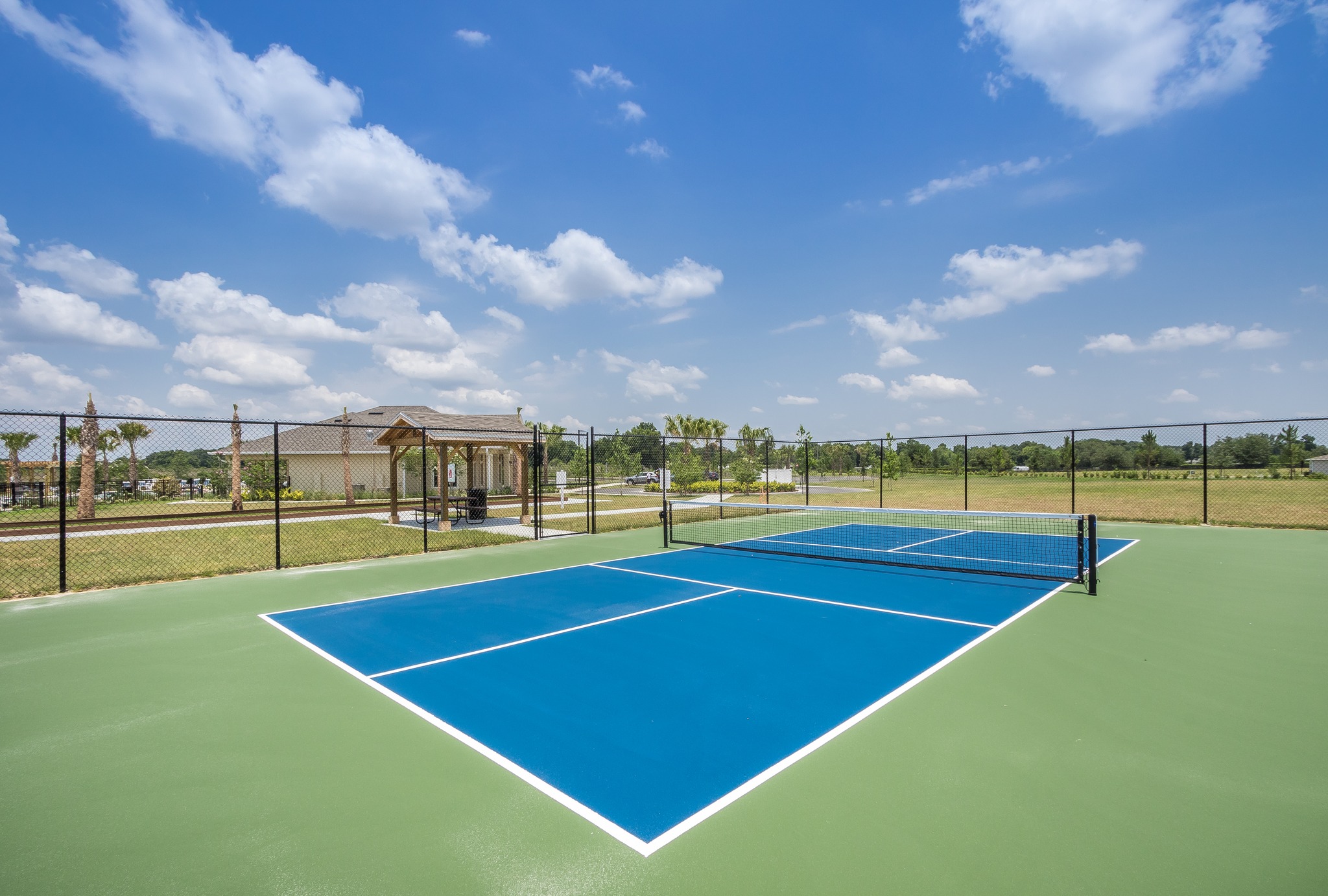 Pickleball court at JB Ranch gated community in Ocala
